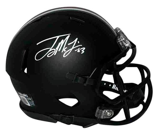 TERRY McLAURIN AUTOGRAPHED OHIO STATE BUCKEYES BLACK SPEED MINI HELMET BECKETT