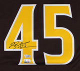 Luke Voit Signed San Diego Padres Nike Style Replica Jersey /Fanatics & MLB Holo