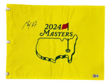 Max Homa Signed 2024 Masters Golf Flag BAS