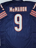 Bears SB Champ JIM MCMAHON Signed Custom Replica Navy Jersey - BAS