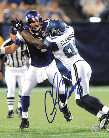 Chris Clemons Autographed Signed 8x10 Photo Seattle Seahawks MCS Holo #63348
