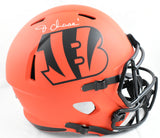 Ja'Marr Chase Autographed Bengals F/S Rave Speed Helmet - Beckett W Hologram