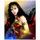 Gal Gadot Autographed Corbyn Kern Wonder Woman Illustrated 16x20 Photo