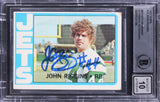 Jets John Riggins Authentic Signed 1972 Topps #13 Card Auto 10! BAS Slabbed