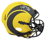 Rams Marshall Faulk Signed Rave Full Size Speed Rep Helmet w/ Case BAS Witnessed