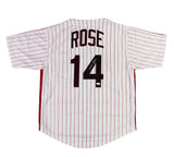 Pete Rose Signed Philadelphia Custom Pinstripe Jersey