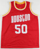 Ralph Sampson Signed Houston Rockets Red Home Jersey (PSA COA) HOF 2012