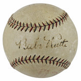 Yankees Babe Ruth Authentic Signed Baseball PSA/DNA #AO02746
