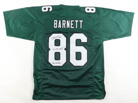 Fred Barnett Signed Eagles Jersey Inscribed "92 Pro Bowl" & "Go Birds!"(JSA COA)