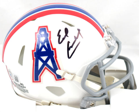 Earl Campbell Signed Houston Oilers 75-80 Speed Mini Helmet - Beckett W Hologram