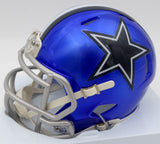 Ezekiel Elliott Autographed Cowboys Flash Blue Speed Mini Helmet Beckett WT81544