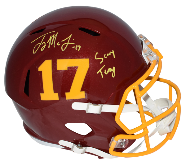 TERRY McLAURIN SIGNED WASHINGTON FOOTBALL TEAM FULL SIZE SPEED HELMET W/ SCARY