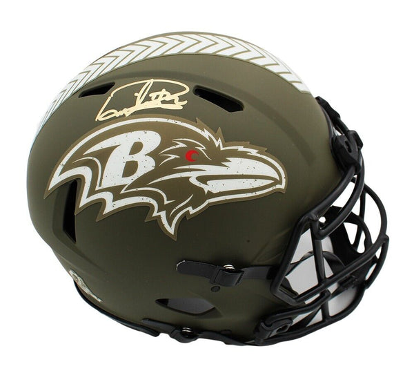 Derrick Henry Signed Baltimore Ravens Speed Authentic Salute to Service Helmet