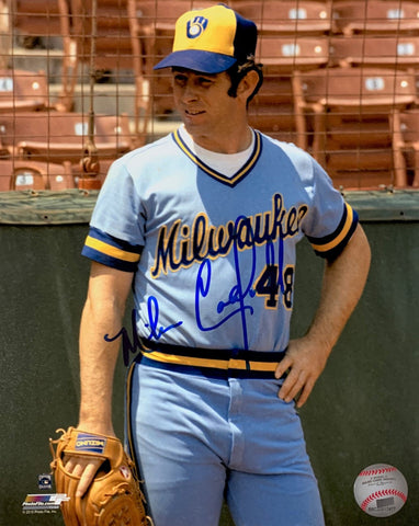 1982 Milwaukee Brewers Pitcher MIKE CALDWELL Signed 8x10 Action Photo #7 AUTO
