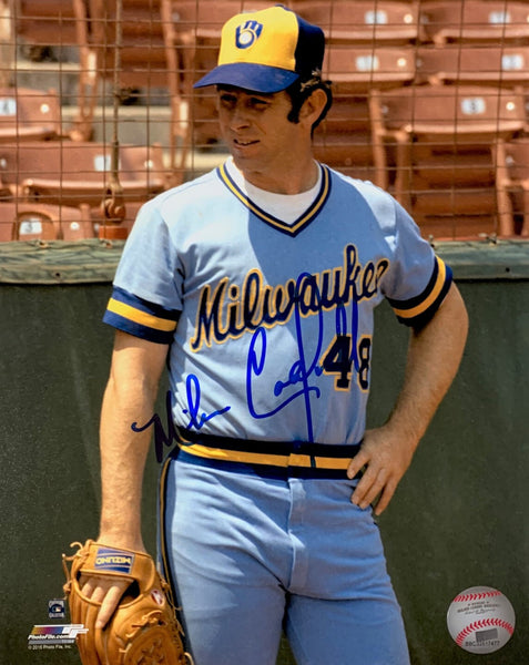 1982 Milwaukee Brewers Pitcher MIKE CALDWELL Signed 8x10 Action Photo #7 AUTO