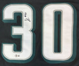 Jihaad Campbell Philadelphia Signed Black Football Jersey BAS