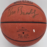 Bill Bradley Autographed NBA Leather Basketball Knicks (Flat) JSA #AV29194