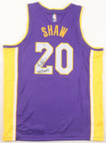 Brian Shaw Signed Los Angeles Lakers Inscribed "3xChamp" Jersey (PSA) Guard