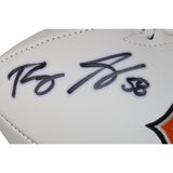 Roquan Smith Autographed/Signed Chicago Bears Logo Football Beckett 53941