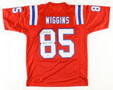 Jermaine Wiggins Signed New England Patriots Jersey Inscribed SB 36 Champs (PSA)