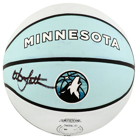 Christian Laettner Signed Wilson Timberwolves The City NBA Basketball - (SS COA)