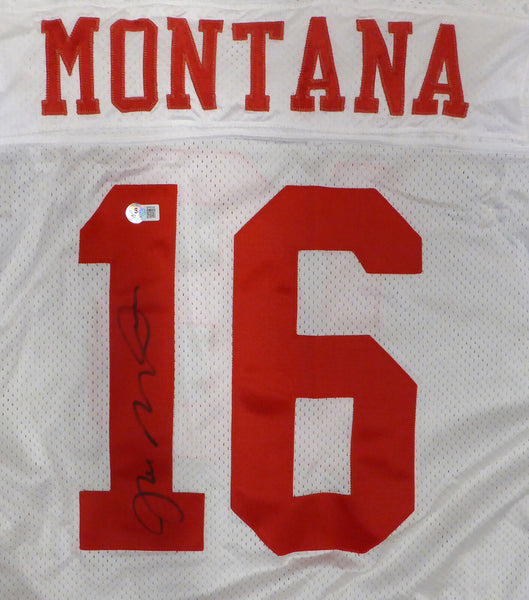 49ers Joe Montana Autographed Wilson Authentic Jersey Beckett BP55356
