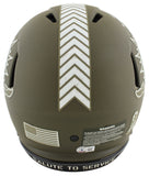Tyreek Hill Fins Up! Signed Salute To Service F/S Speed Proline Helmet BAS Wit