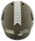 Tyreek Hill Fins Up! Signed Salute To Service F/S Speed Proline Helmet BAS Wit