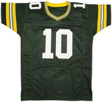 GREEN BAY PACKERS JORDAN LOVE AUTOGRAPHED GREEN JERSEY BECKETT WITNESS 232818