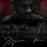 Michael Jordan Autographed City Of Big Shoulders 40 x 25 Photo UDA LE 123