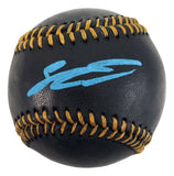 Sebastian Walcott Texas Rangers Signed Official Black Leather Baseball BAS