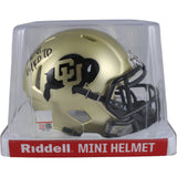 Michael Westbrook Signed Colorado Buffaloes Mini Helmet 64 Yd TD Beckett 50806