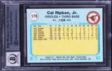 Orioles Cal Ripken Jr. Signed 1982 Fleer #176 Card Auto Graded 10! BAS Slabbed