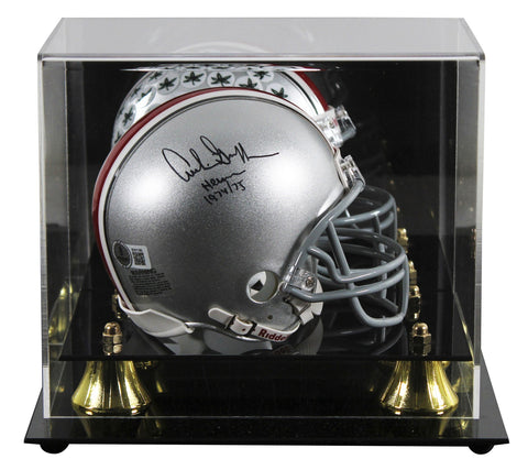 Ohio State Archie Griffin "HT 1974/75" Signed VSR4 Rep Mini Helmet W/ Case BAS
