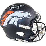 John Elway Autographed Denver Broncos F/S 2024 Helmet Beckett Witness 50235