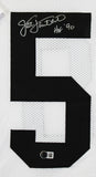 Jack Lambert "HOF 90" Signed White Pro Style Framed Jersey BAS Witnessed