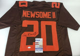Greg Newsome Signed Cleveland Browns Color Rush Jersey (JSA COA) 2021 1st Rnd Pk