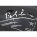 Randy Moss Autographed New England Patriots Slate Mini Helmet Beckett 46938