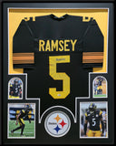 FRAMED PITTSBURGH STEELERS JALEN RAMSEY AUTOGRAPHED SIGNED JERSEY JSA COA