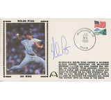 Nolan Ryan Signed Texas Rangers July 31, 1990 300 Wins Cachet Envelope