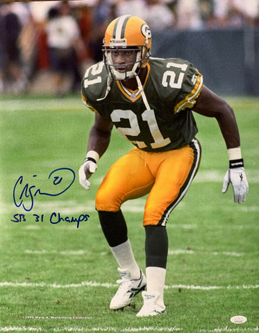 Packers SB XXXI Champ CRAIG NEWSOME Signed 16x20 Photo #2 AUTO w/ scripts JSA