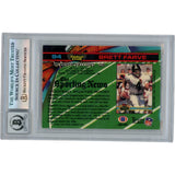 Brett Favre Autographed 1991 Stadium Club 94 HOF Slab Trading Card Beckett 50655