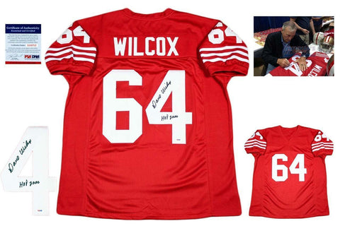 Dave Wilcox Autographed SIGNED Custom Jersey - PSA/DNA Authentic with Photo