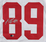 Kadarius Toney Signed White Giants Jersey (Beckett) New York 1st Roud Pick 2021