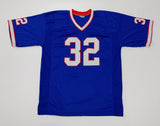 O J Simpson Signed Buffalo Bills Blue Throwback Jersey (JSA COA) 5xPro Bowl RB