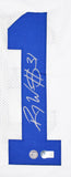 Roy Williams Autographed White Pro Style Jersey - Beckett W Hologram *Silver
