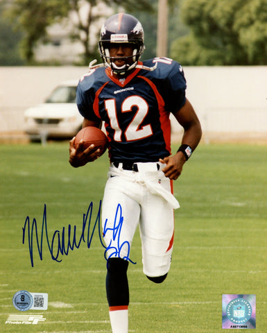 Marcus Nash Autographed/Signed Denver Broncos 8x10 Photo Beckett 57624