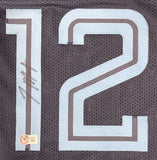 Ja Morant Memphis Signed Navy Blue Basketball Jersey BAS