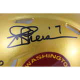 Joe Theismann Signed Washington Football Team Flash Mini Insc. Beckett 49754