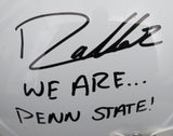 Drew Allar Signed/Inscr Full Size Speed Replica Helmet Penn State JSA 194516